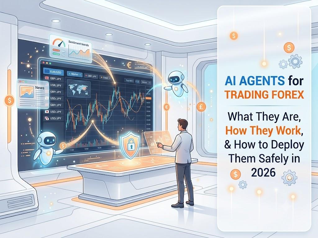AI agents analyzing forex market data and executing governed trading decisions